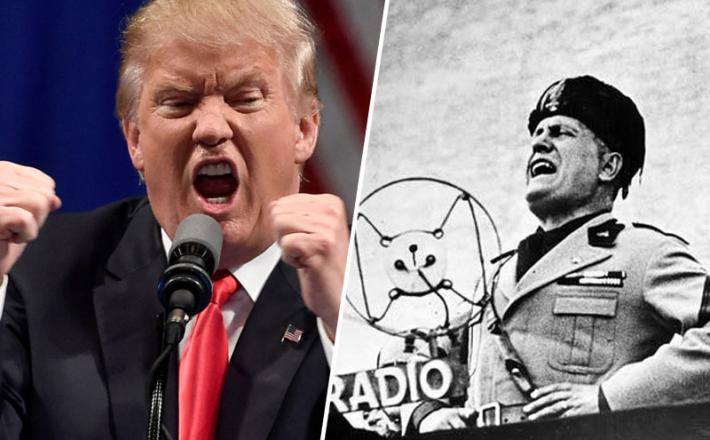 Trump in Mussolini
