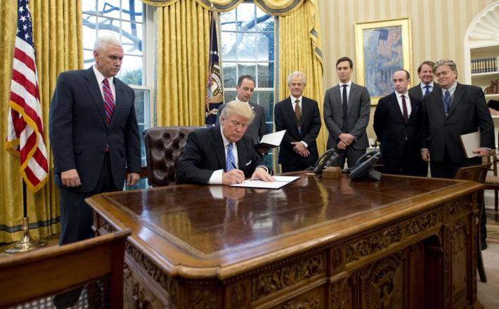 Trump in sodelavci Vir: Pixell