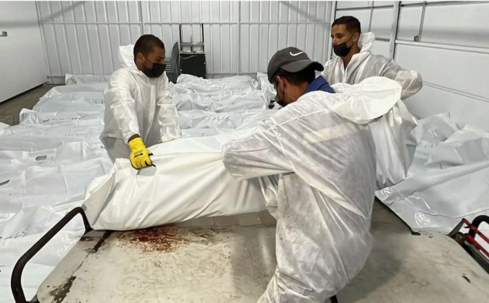 Trupla izročenih Palestincev so dokazovala znake torture...Vir: X