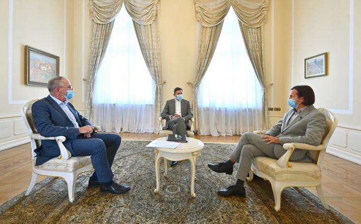 Veselinovič, Pahor in Urbanija  VIr: UPRS, Twitter