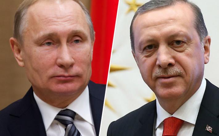 Vladimir Putin in Recep Tayyip Erdogan