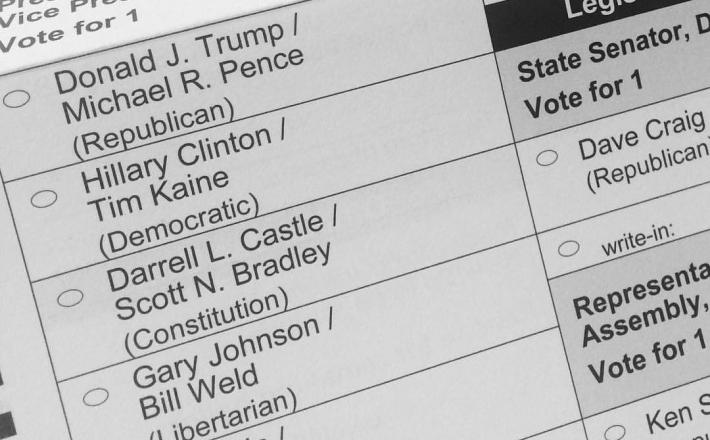 Volilni obrazec, ZDA, Hillary Clinton, Donald Trump