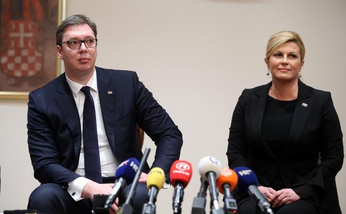 Aleksandar Vučič in Kolinda Grabar Kitarović  Vir:Pixell