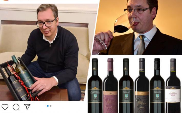 Vučić z vini Vinakoper