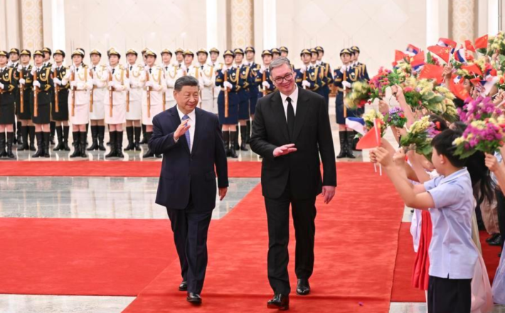 Aleksandar Vučić in Xi Jinping Vir:X