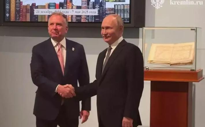 Witkoff in Putin. Vir: Posnetek zaslona, X Witkoff in Putin Vir: Telegram