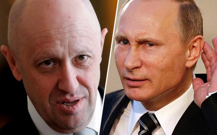 Yevgeny Prigozhin in Vladimir Putin