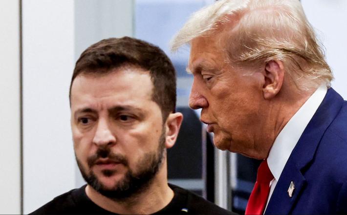 Dan Driscoll, sekretar na ameriškem obrambnem ministrstvu, je na sestanku v ameriški rezidenci v Kijevu uradnikom EU povedal, da je »iskrena ocena ameriške vojske, da je Ukrajina v zelo slabem položaju in da je zdaj najboljši čas za mir,« piše FT. Vir: X, posnetek zaslona