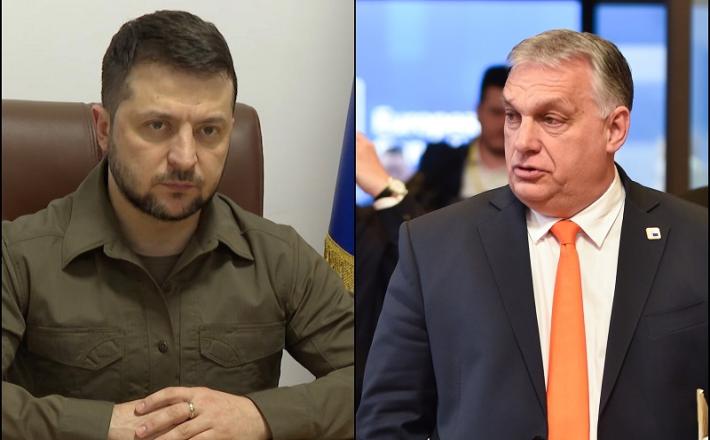 Zelenski in Orban  Vir: Twitter