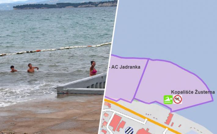 Žusterna - nevarno kopanje