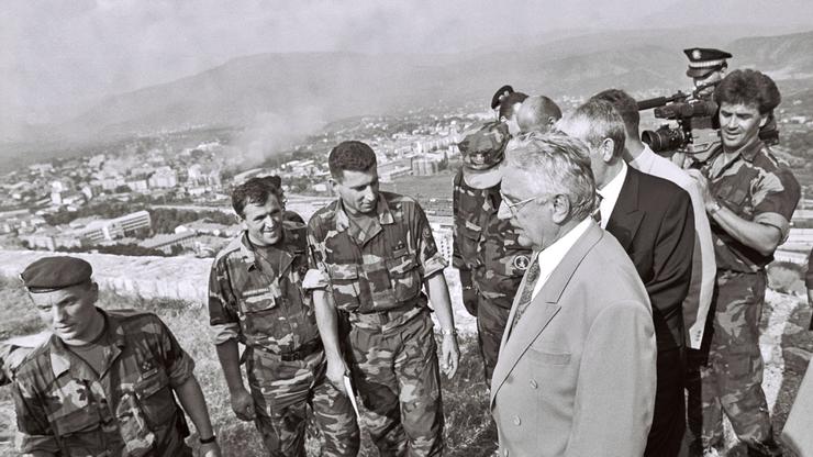 Tuđman na Kninski trdnjavi