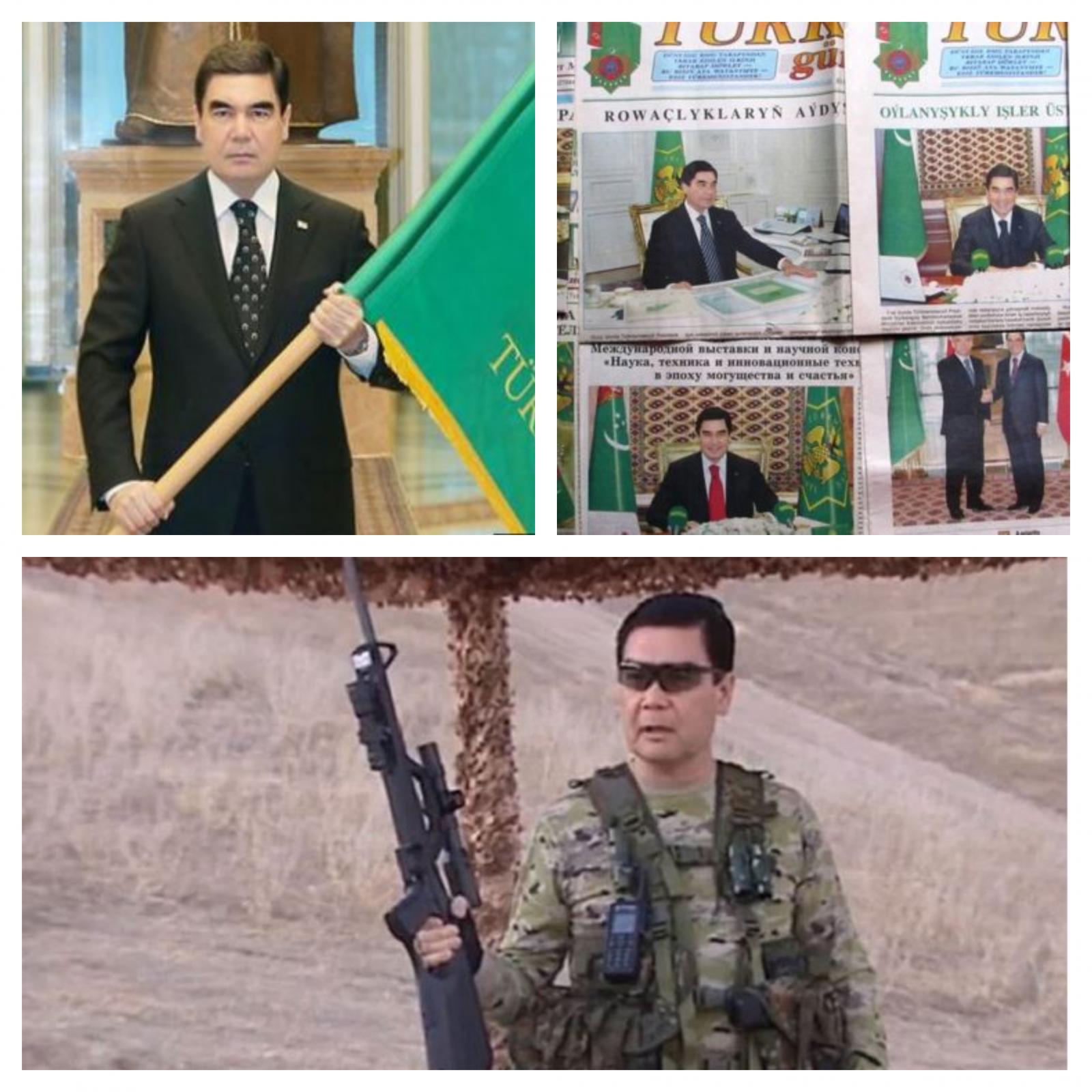 Turkmenistenski predsednik - naslovnice in v javnosti