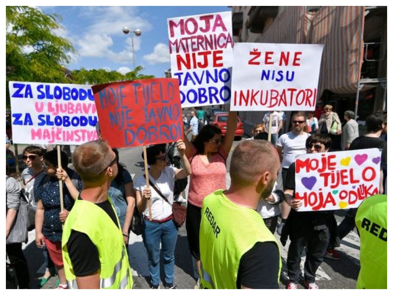 Zagreb, protesti, pravica do splava Vir: Jutarnji List Zagreb, protesti, pravica do splava Vir: Jutarnji List
