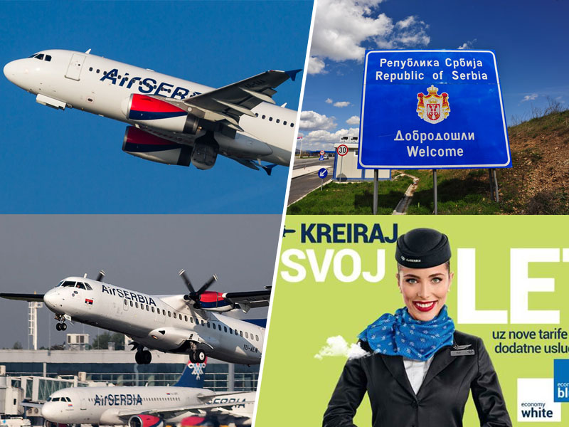 Air Serbia - odprte meje