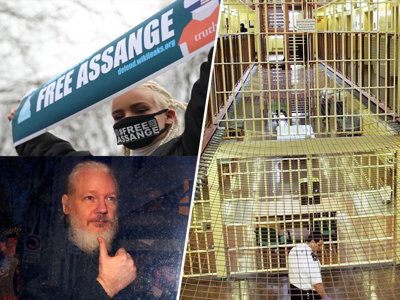 Assange ogrožen v zaporu
