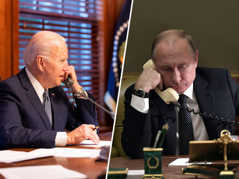 Telefonski pogovor Biden-Putin  Vir: Twitter