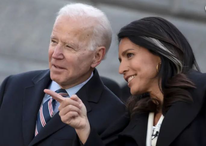 Joe Biden in Tulsi Gabbard nekoč