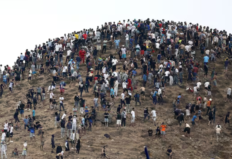Migranti v Ceuti Vir: X