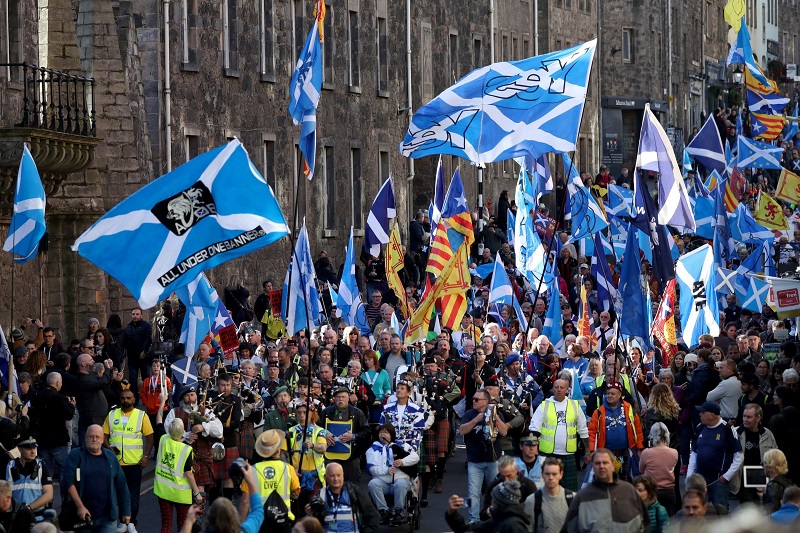 Škotska, Edinburg, protesti za neodvisnost Vir:Pixsell