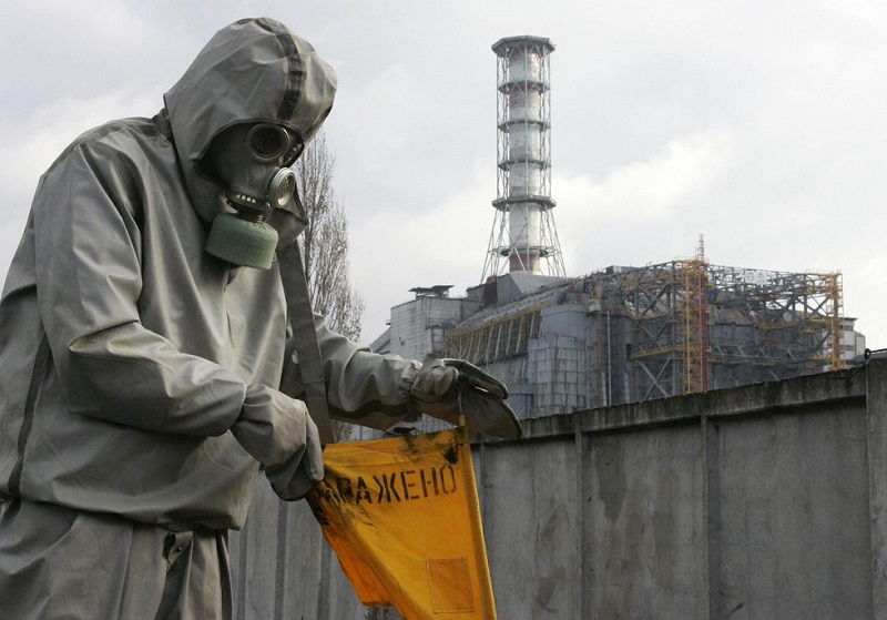 Merjenje radioaktivnosti v Černobilu