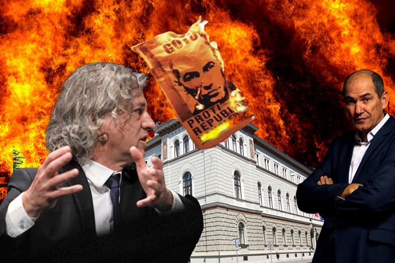 Robert Golob opozarja pred Janševo strategijo »požgane zemlje«
