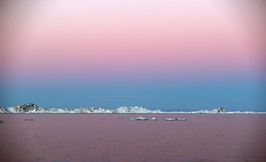 Pokrajina Nuuka na Grenlandiji, avtonomnem ozemlju Danske. (Xinhua/Li Ying)