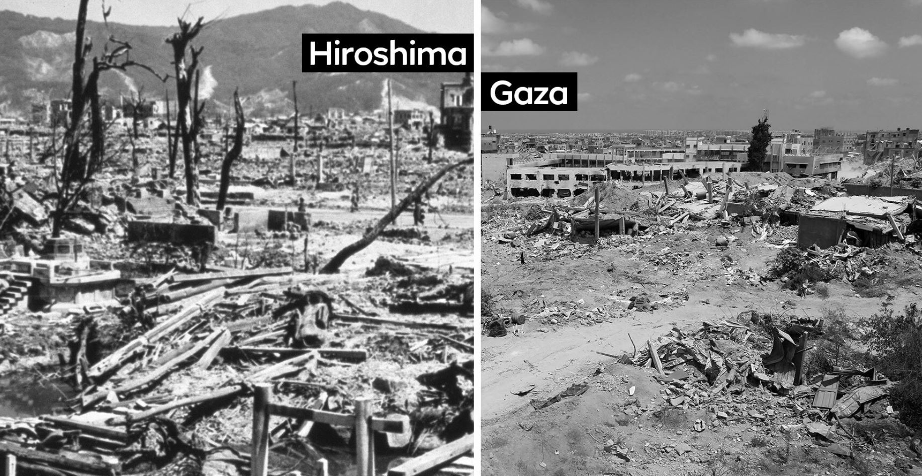 Hirošima in Gaza...