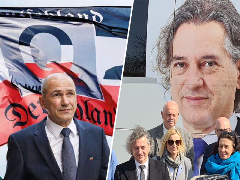 Preteklost proti prihodnosti, Janša proti Golobu