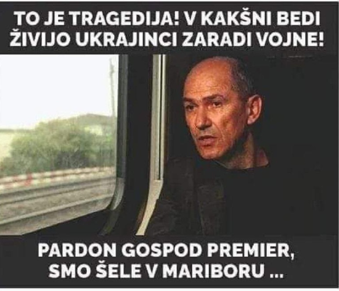 Janša v Mariboru, na poti v Ukrajino...