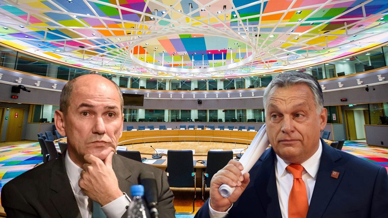Janšo je strah, da jih ne dobi po prstih od Orbána