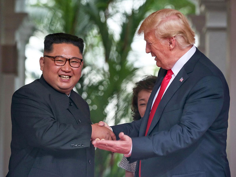 Kim Jong un in Donald Trump