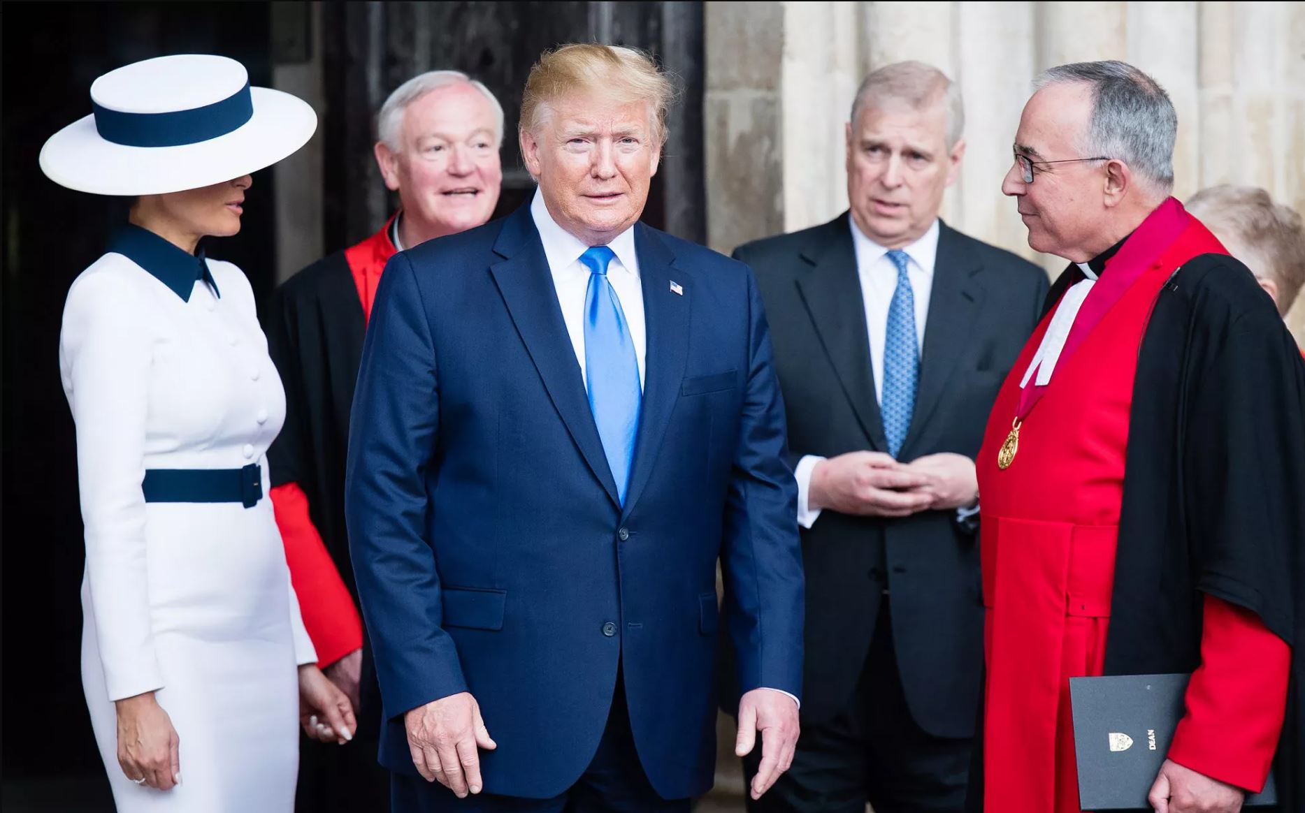 Melania, Trump in "princ" Andrew Vir: X