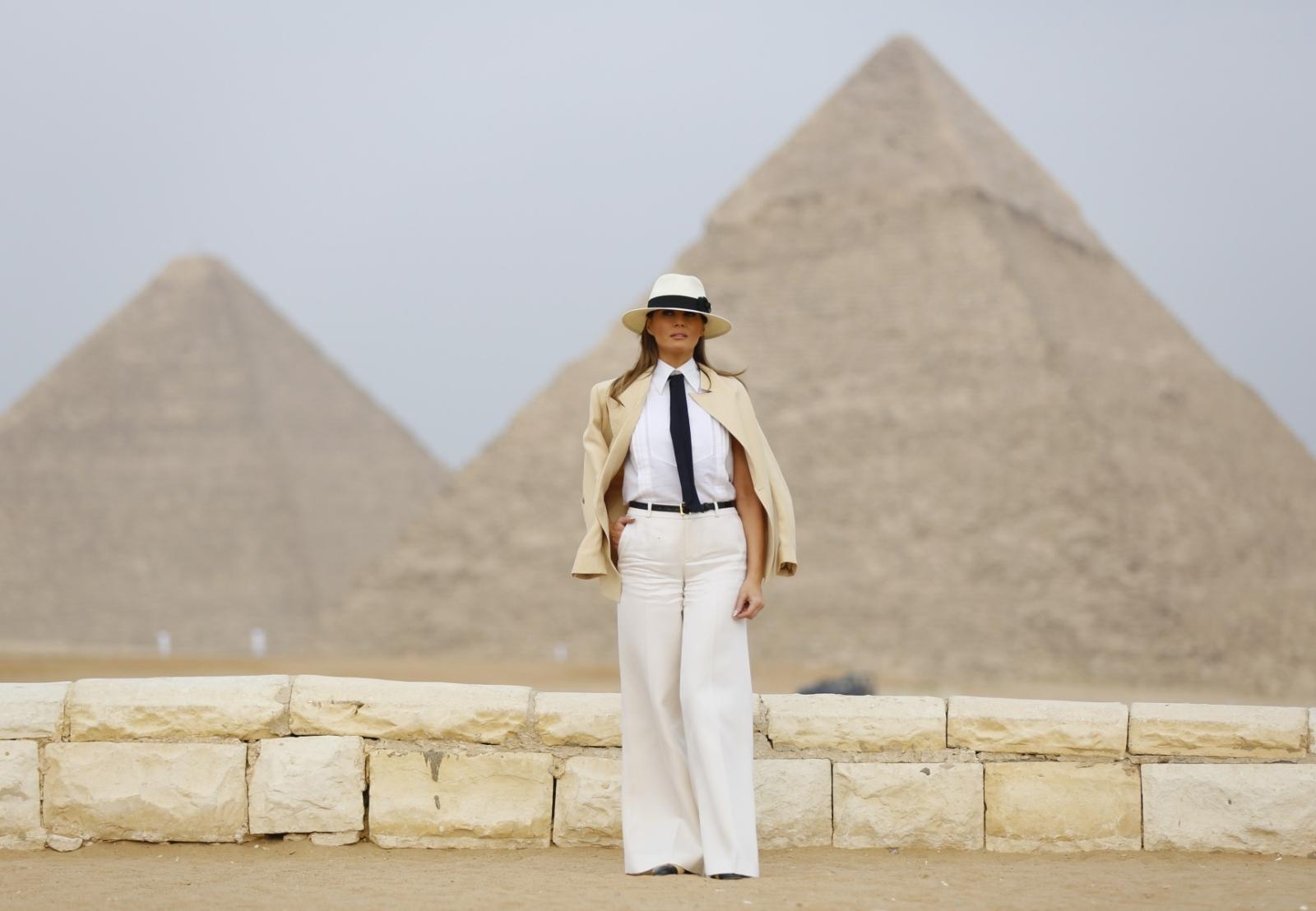 Melania Trump Egipt Vir:Pixell