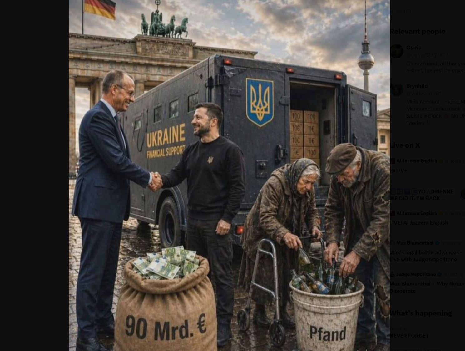 Predsednik Zveze javnih uslužbencev Volker Geyer je rezultate ankete ocenil kot »katastrofalne« in opozoril, da predstavljajo resen signal za vlado. Vir: Posnetek zaslona, X