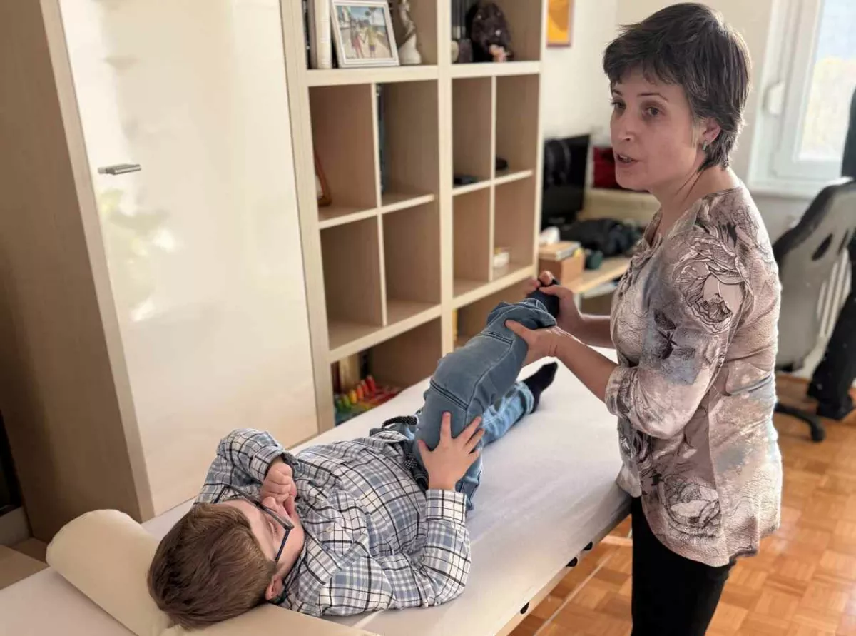 Tina Trentelj Zadobovšek, mama sina Tita obolelega z Duchennovo mišično distrofijo. Vir: osebni arhi