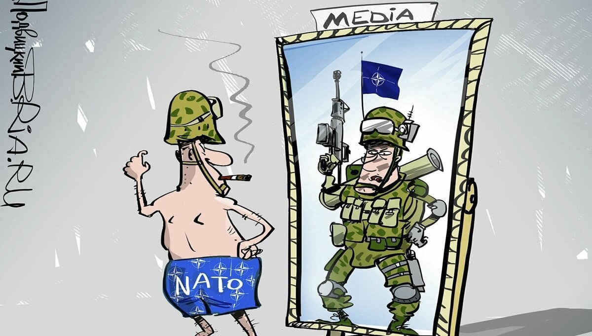 Tako se vidita Macron in NATO...
