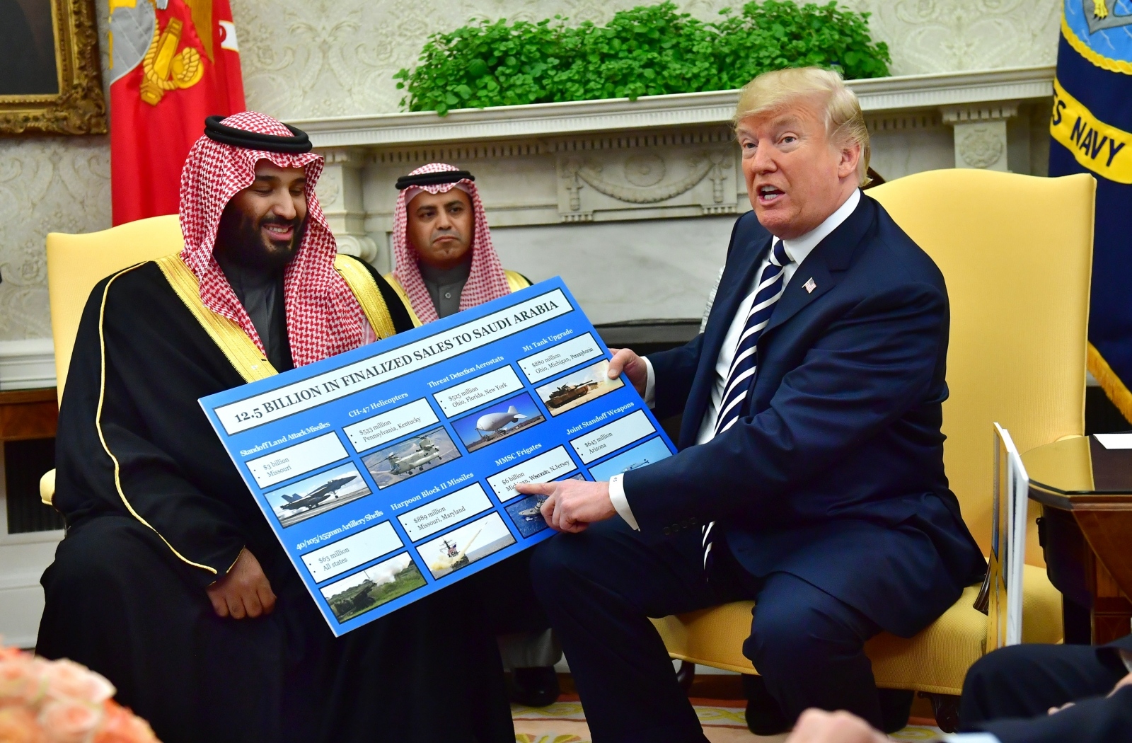 Donald Trump in prodaja orožja Savdski Arabiji Vir:Pixell