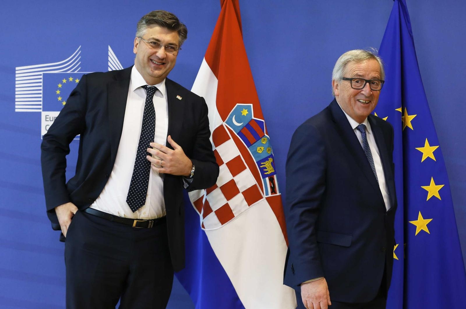 Andrej Plenković in Jean Claude Juncker Vir: Pixell