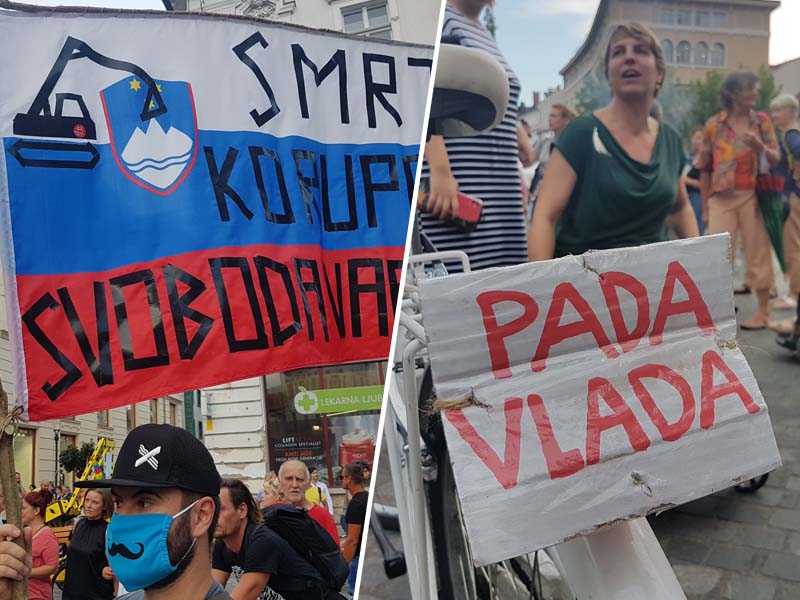 Devetnajsti protesti v Ljubljani