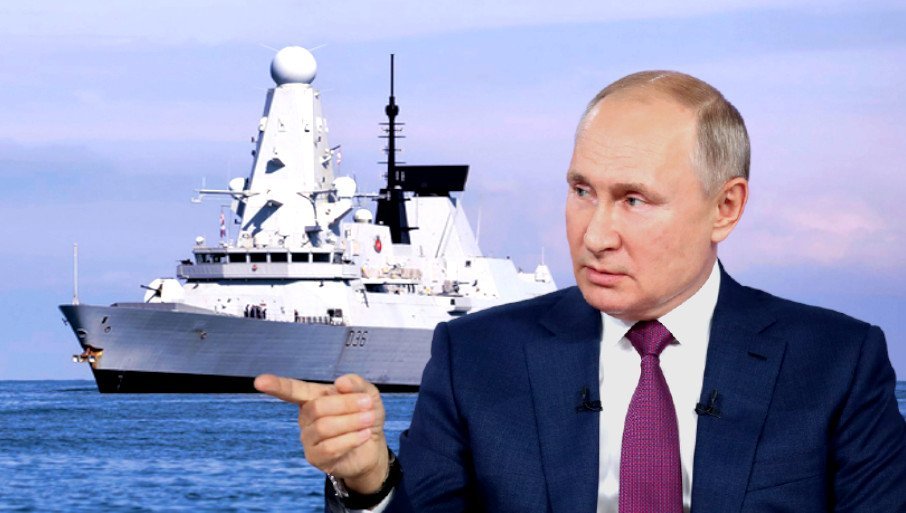 Putin opozarja zahodne mornarice...Vir: X, Insajder.com