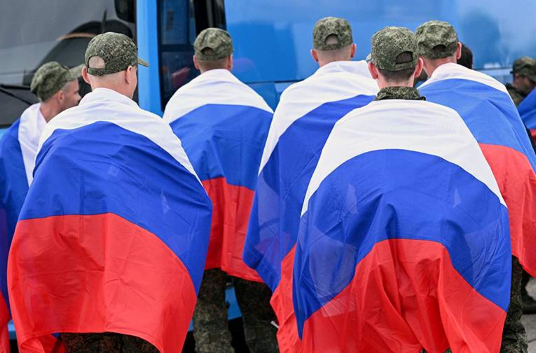 Ujeti ruski vojaki, zamenjani za ukrajinske...Vir: MO RF Ujeti ruski vojaki, zamenjani za ukrajinske...Vir: MO RF
