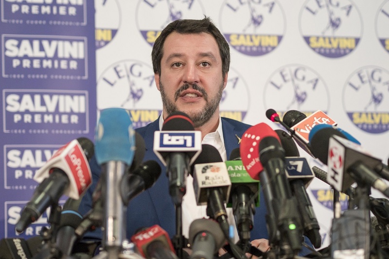 Vodja italijanske desne stranke Liga Matteo Salvini