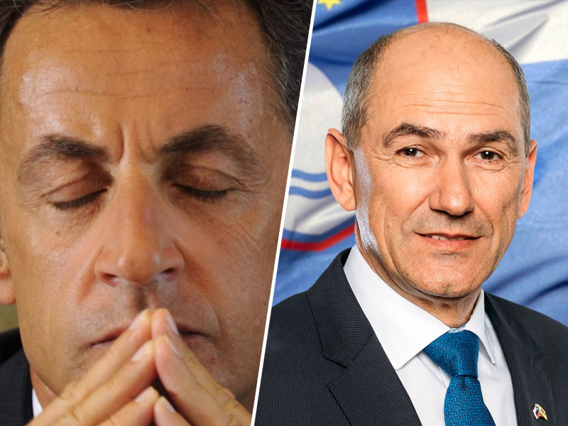 Sarkozy in Janša