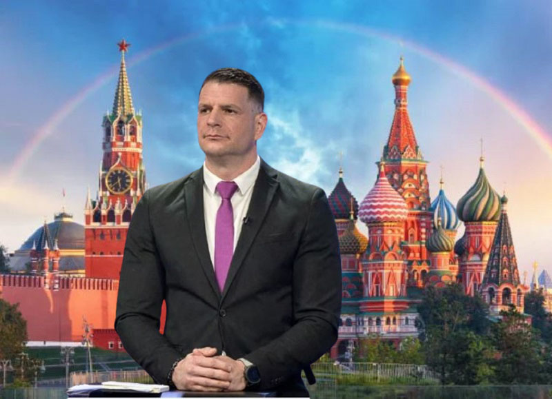 Že kmalu? Zoran Stevanović v Kremlju...Vir: Fotomontaža, Insajder.com