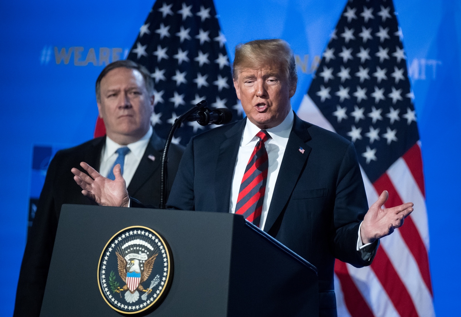 Donald Trump in Mike Pompeo Vir: Pixell