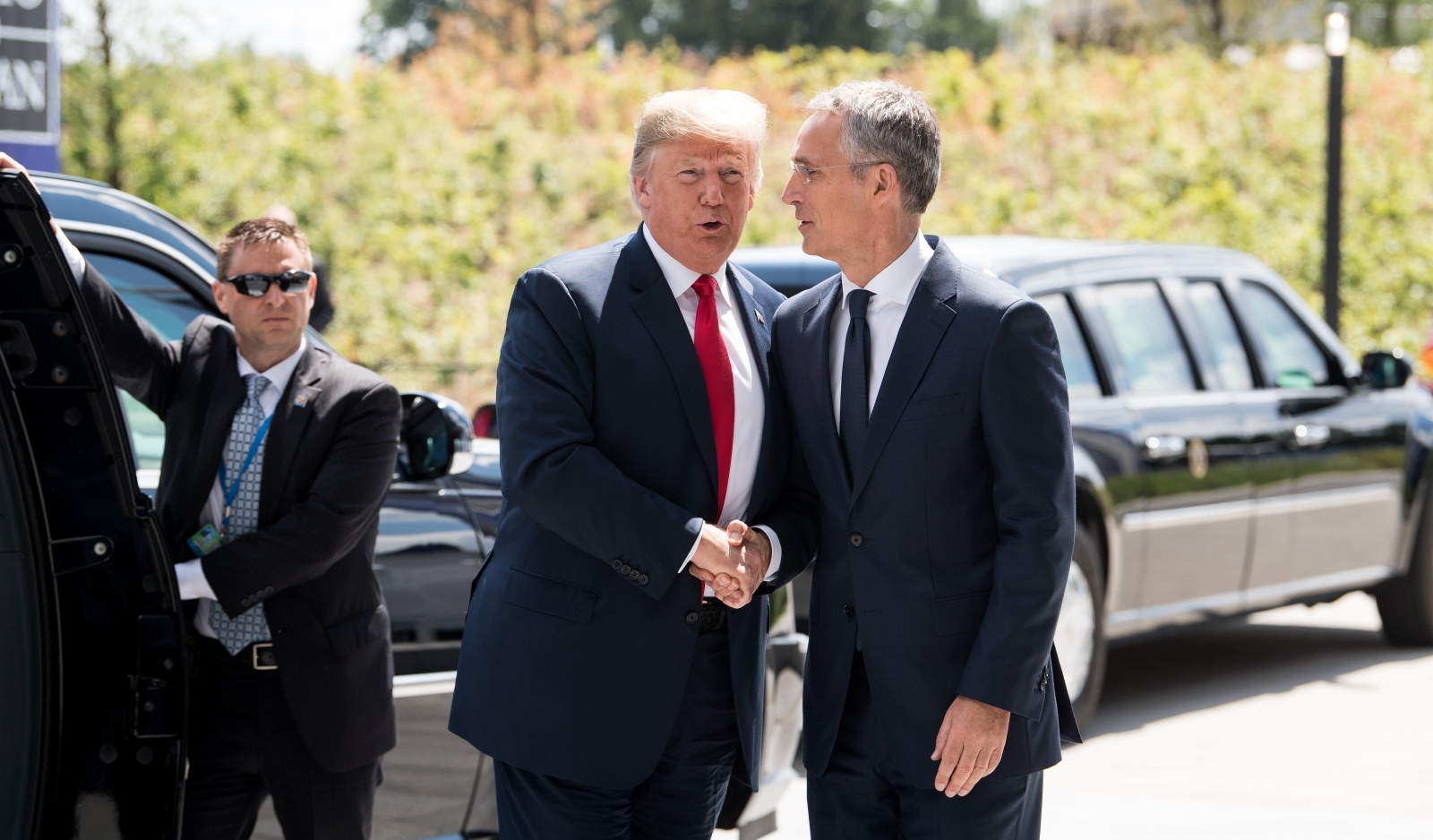 Trump-Stoltenberg  NATO, Bruselj 2018 | Vir: Pixell