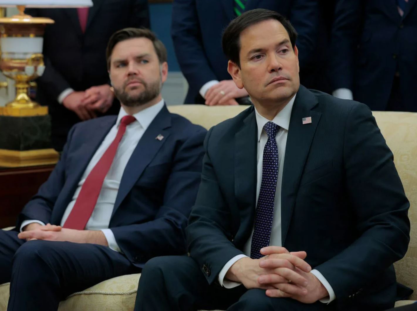 Podpredsednik ZDA J. D. Vance in državni sekretar Marco Rubio. Vir: X, posnetek zaslona Vance in Rubio Vir: X