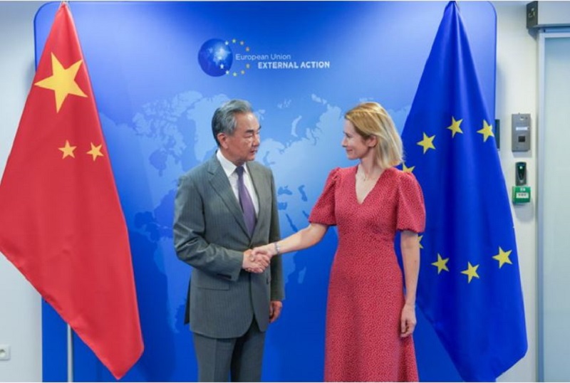 Wang Yi in Kaja Kallas Vir: MZZ LRK Wang Yi in Kaja Kallas Vir: MZZ LRK