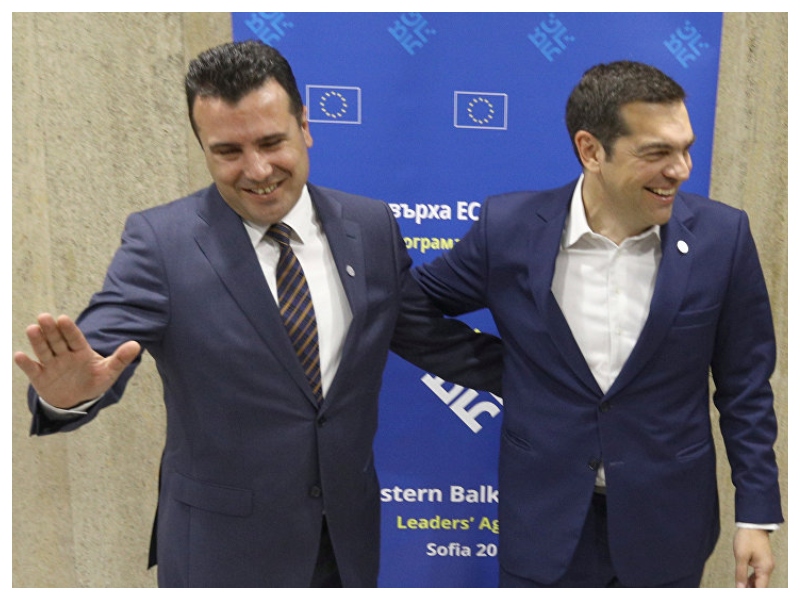 Zoran Zaev Aleksis Cipras Vir:Pixell
