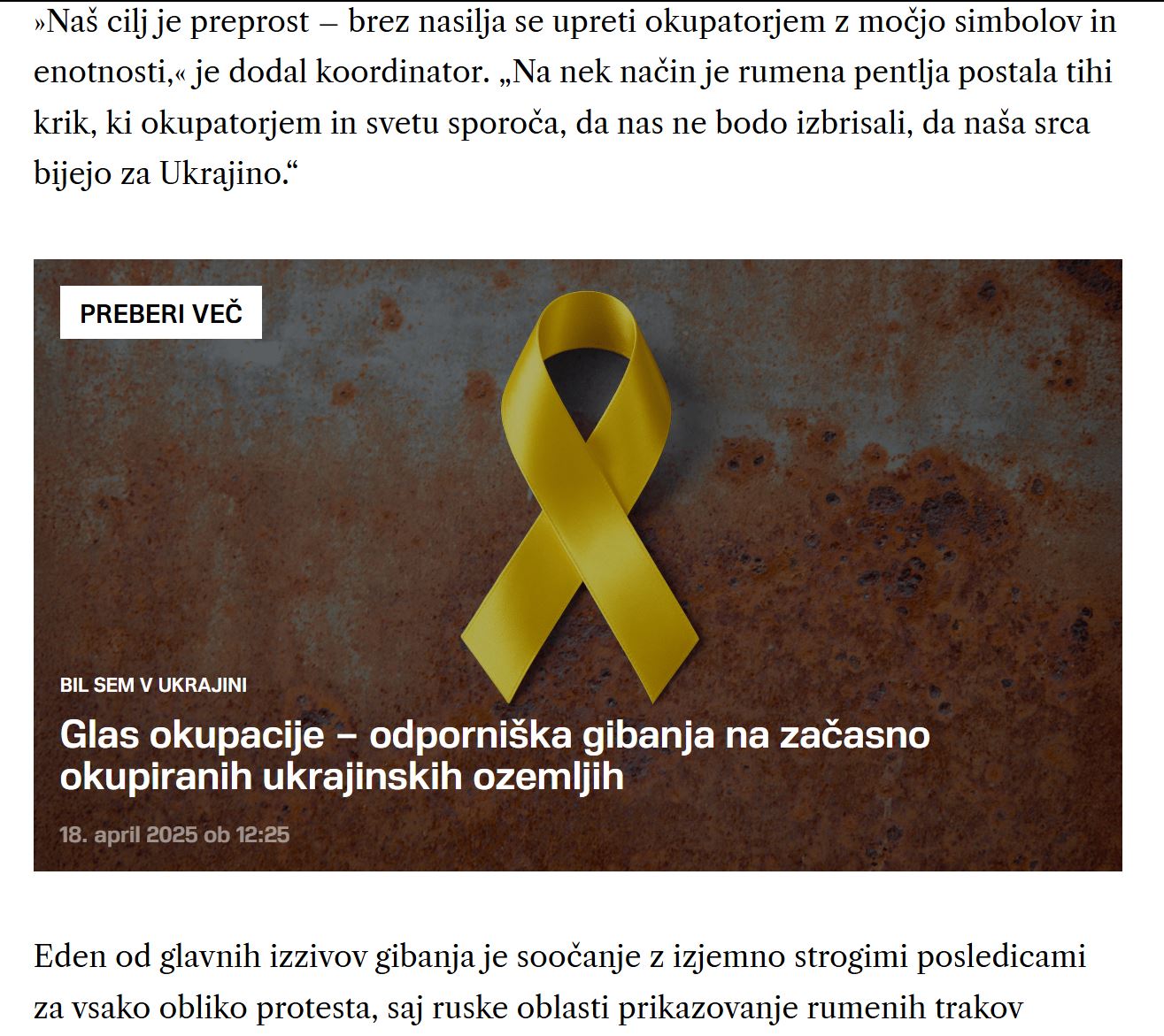 Upor okupatorjem - trakci, podmazani z zahodnim denarjem